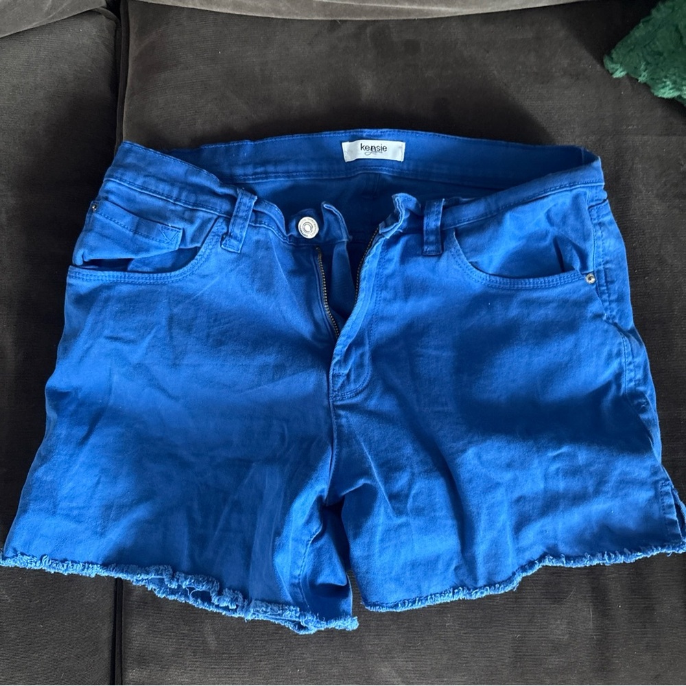 Kensie Women's Vibrant Blue Jean Shorts